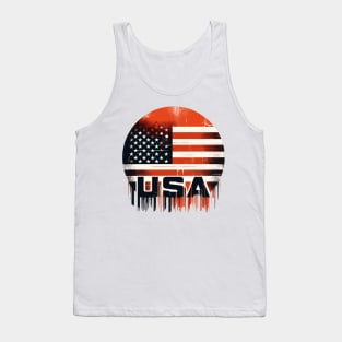 USA flag Tank Top